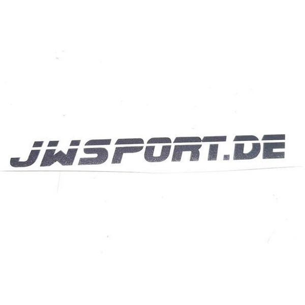 Aufkleber JWSport Schriftzug klein schwarz / weiß